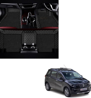 Autoclow Leatherite 7D Mat For  Renault Triber(Silver, Black)