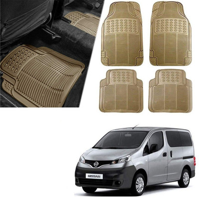Znee Smart Rubber Standard Mat For  Universal For Car(Beige)