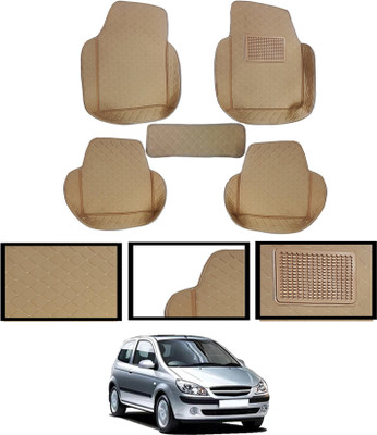 MATIES Leatherite 7D Mat For  Hyundai Getz(Beige)