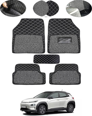 MSNP Leatherite 7D Mat For  Hyundai Kona Electric(Black)