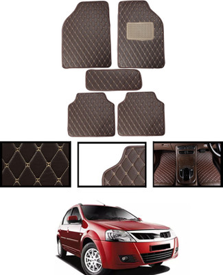 MATIES Leatherite Standard Mat For  Mahindra Verito(Brown)