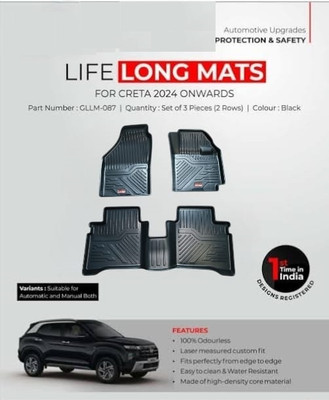 Footsace TPV Tray Mat For  Hyundai Creta(Black)