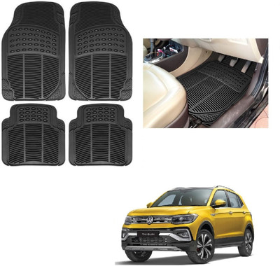 ROSHNEER ENTERPRISES Rubber Standard Mat For  Volkswagen Taigun(Black)