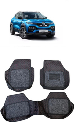 Arnejas Leatherite 7D Mat For  Renault Kiger(Red, Black)