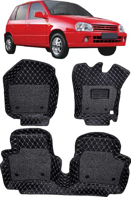 INSURE AUTOMOTIVE Leather 7D Mat For  Maruti Suzuki Zen(Black)