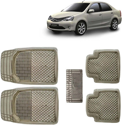 Kingsway PVC Tray Mat For  Toyota Etios(Brown)