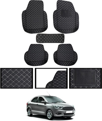 monolive Leatherite Tray Mat For  Ford Aspire(Black)