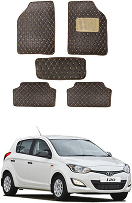MATIES Leatherite Standard Mat For  Hyundai i20(Brown)