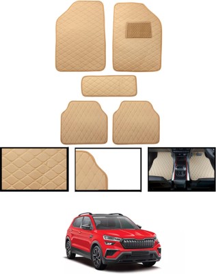 MATIES Leatherite Standard Mat For  Skoda Kushaq(Beige)