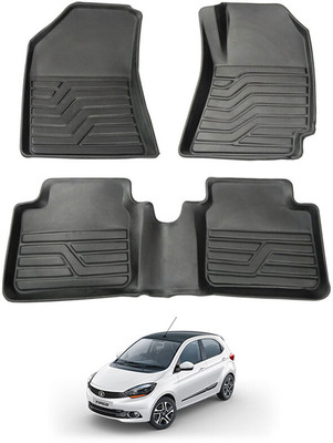MATIES PVC Tray Mat For  Tata Tiago(Black)