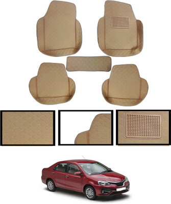 MSNP Leatherite 7D Mat For  Toyota Etios(Beige)