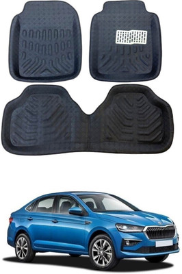 arneja trading company Polyutherine 3D Mat For  Skoda Slavia(Black)
