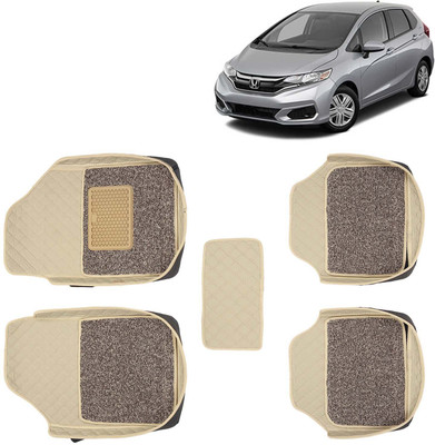 Kingsway Leatherite 7D Mat For  Honda Jazz(Beige)