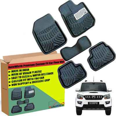 Autowhrib Plastic 3D Mat For  Mahindra New Scorpio(Black)