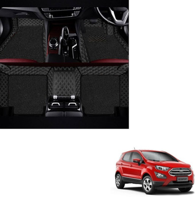 Autoclow Leatherite 7D Mat For  Ford Ecosport(Silver, Black)