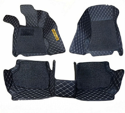 TOFIT ENTERPRISE Leather 7D Mat For  Honda Amaze(Black)