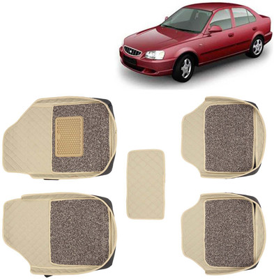 Kingsway Leatherite 7D Mat For  Hyundai Accent(Beige)