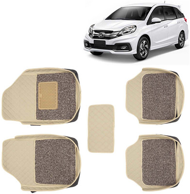 Kingsway Leatherite 7D Mat For  Honda Mobilio(Beige)
