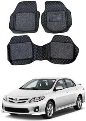 ARNEJA Polyutherine 3D Mat For  Toyota Corolla(Silver, Black)