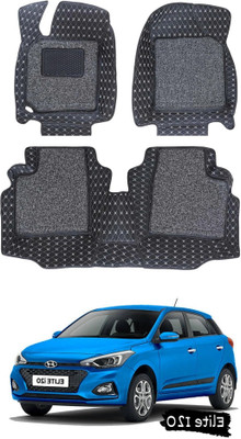 VIAZ VENTURES Leatherite 7D Mat For  Hyundai Elite i20(Black, Silver)