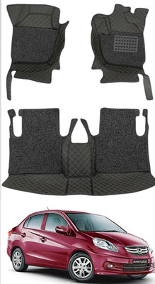 TOFIT ENTERPRISES Leatherite 7D Mat For  Honda Amaze(Black)