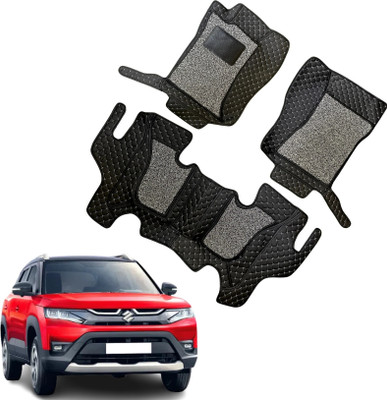 VIAZ VENTURES Leatherite 7D Mat For  Maruti Suzuki New Brezza(Black)
