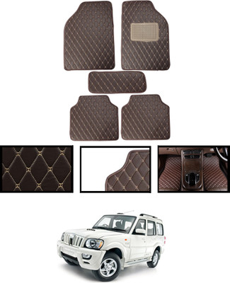 MATIES Leatherite Standard Mat For  Mahindra Scorpio(Brown)