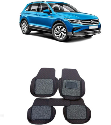 Arnejaa Leatherite 7D Mat For  Volkswagen Tiguan(Red, Black)