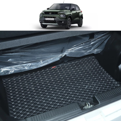 AUTOFIT Leatherite Tray Mat For  Tata Punch(Black)