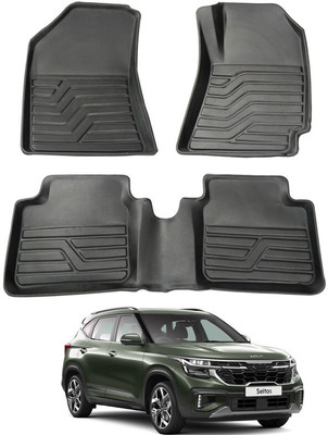 RKPSP PVC Tray Mat For  Kia Seltos(Black)
