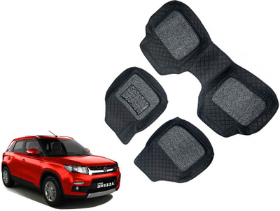 AUTO PEARL Leatherite 7D Mat For  Maruti New Brezza(Black)