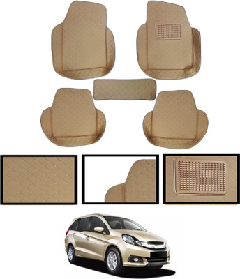 AYW Leatherite 7D Mat For  Honda Mobilio(Beige)