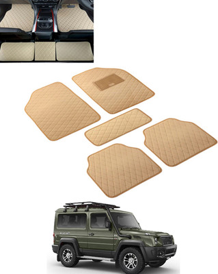 MSNP Leatherite Standard Mat For  Universal For Car(Beige)