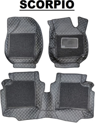 Autoxygen Leatherite 7D Mat For  Mahindra Scorpio N(Black)