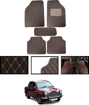 ABJD Leatherite Standard Mat For  Ambassador(Brown)