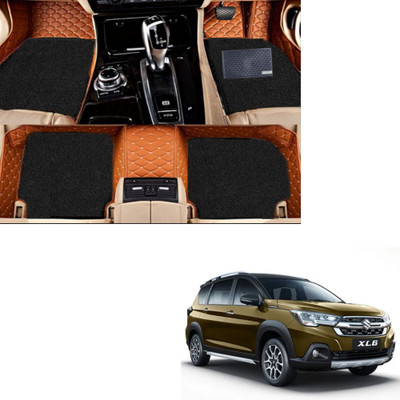 Autoclow Leatherite 7D Mat For  Maruti Suzuki XL6(Brown, Black)