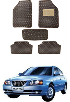 MATIES Leatherite Standard Mat For  Hyundai Elantra(Brown)