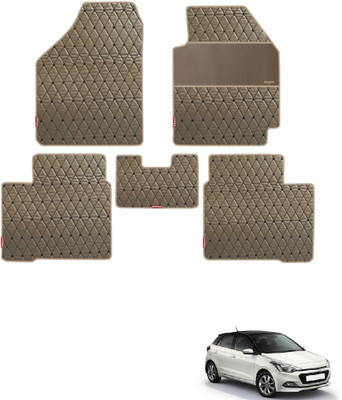 elegant Leatherite Standard Mat For  Hyundai Elite i20(Beige, Black)