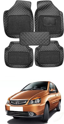 Arnejaa Leatherite 7D Mat For  Tata Indigo(Black)