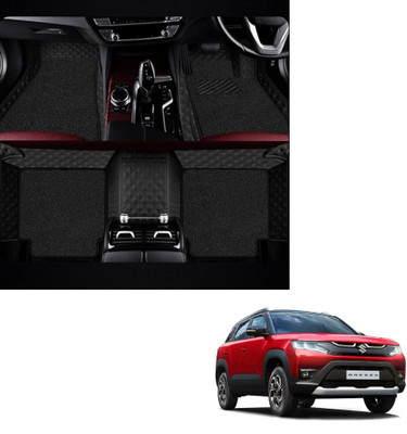 Autoclow Leatherite 7D Mat For  Maruti Suzuki New Brezza(Black, Black)