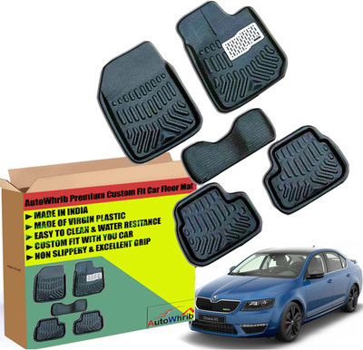 Autowhrib Plastic 3D Mat For  Skoda Octavia(Black)