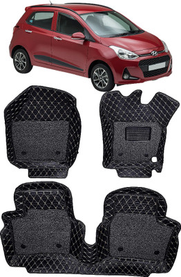 INSURE AUTOMOTIVE Leather 7D Mat For  Hyundai i10(Black)