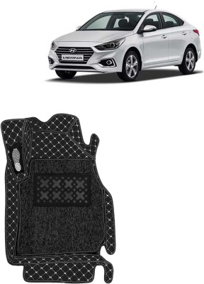 Kingsway Leatherite 7D Mat For  Hyundai Verna(Black)