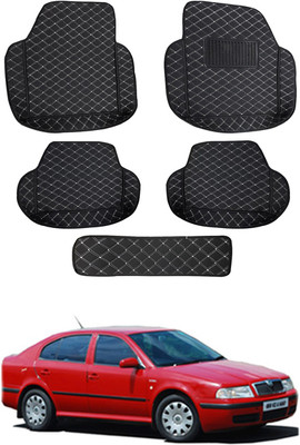 MATIES Leatherite 7D Mat For  Skoda Octavia(Black)