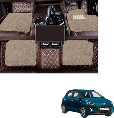 Autoclow Leatherite 7D Mat For  Hyundai i10(Brown, Beige)