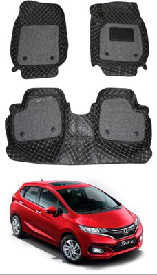 TOFIT ENTERPRISES Leatherite 7D Mat For  Honda Jazz(Black)