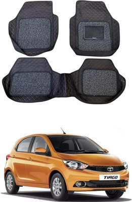 Arnejaa Leatherite 7D Mat For  Tata Tiago(Red, Black)