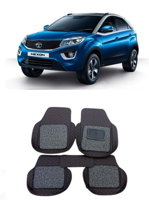 ARNEJA Leatherite 7D Mat For  Tata Nexon(Red, Black)