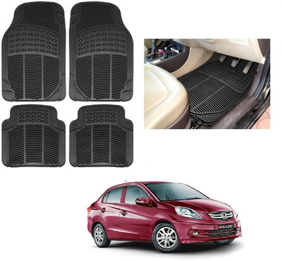 ROSHNEER ENTERPRISES Rubber Standard Mat For  Honda Amaze(Black)
