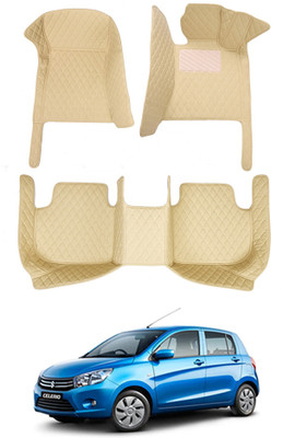 MATIES Leatherite 7D Mat For  Maruti Suzuki Celerio(Beige)